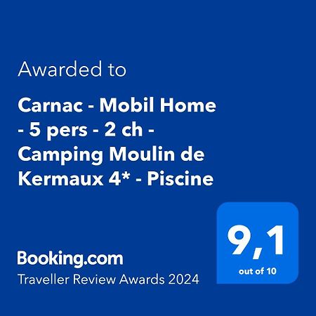 Carnac - Mobil Home - 5 Pers - 2 Ch - Camping Moulin De Kermaux 4* - Piscine Buitenkant foto