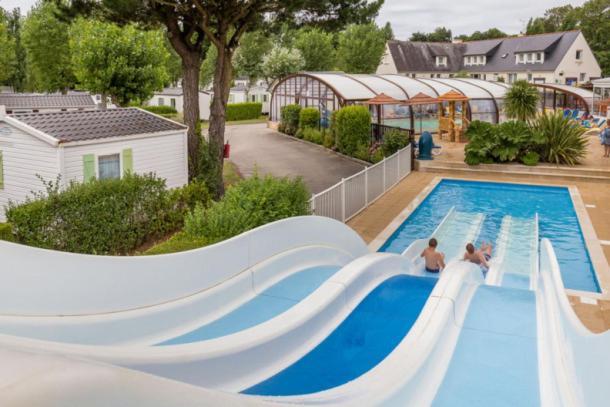 Carnac - Mobil Home - 5 Pers - 2 Ch - Camping Moulin De Kermaux 4* - Piscine Buitenkant foto