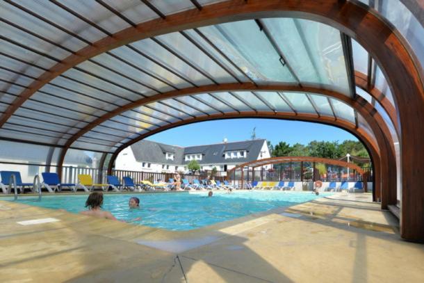 Carnac - Mobil Home - 5 Pers - 2 Ch - Camping Moulin De Kermaux 4* - Piscine Buitenkant foto